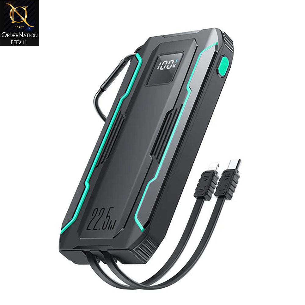 Joyroom JR-L017 22.5W Power Bank with Dual Cables 10000mAh -  Black
