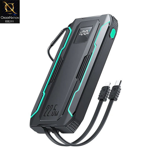 Joyroom JR-L017 22.5W Power Bank with Dual Cables 10000mAh -  Black