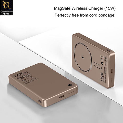 LITO Desert Titanium Wireless(15W) Magnetic Magsafe 10000mah 20W Power Bank