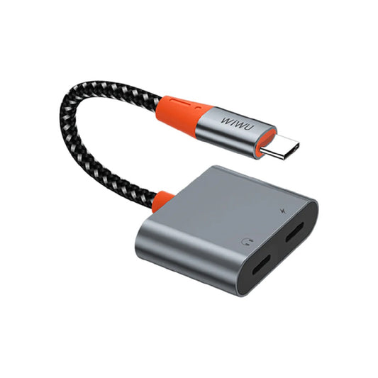 WiWU LT-11 Type-C Audio Adapter - Gray