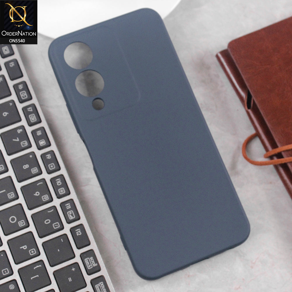 Vivo Y17s Cover - Blue - New Premium High Quality Matte Sillica Gel Soft Case