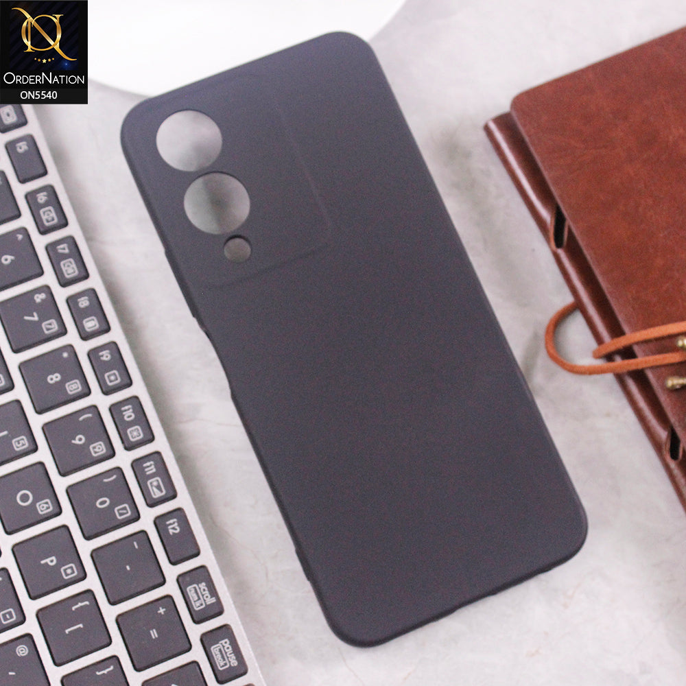Vivo Y17s Cover - Black - New Premium High Quality Matte Sillica Gel Soft Case