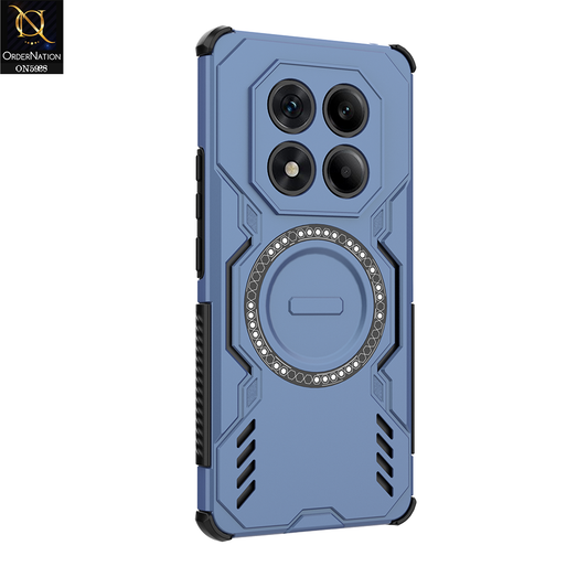 Xiaomi Redmi Note 14 Pro 4G Cover - Blue - New Cooling Non-Slip Shockproof Magsafe Full Coverage Back Cover