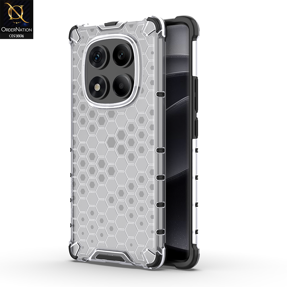 Xiaomi Redmi Note 14 Pro 4G Cover - Transparent - Airbag Shockproof Hybrid Honeycomb Transparent Case