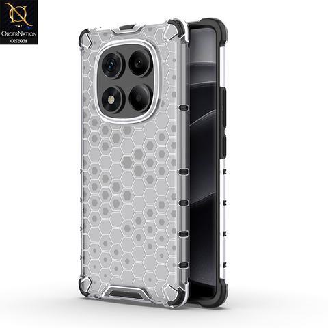 Xiaomi Redmi Note 14 Pro 4G Cover - Transparent - Airbag Shockproof Hybrid Honeycomb Transparent Case