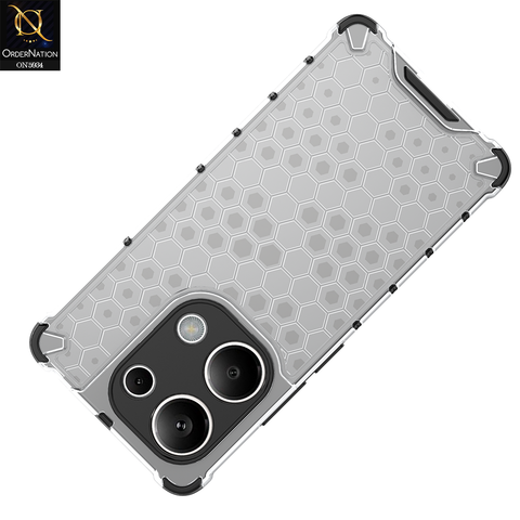 Xiaomi Redmi Note 13 Pro 4G Cover - Transparent - Airbag Shockproof Hybrid Honeycomb Transparent Case