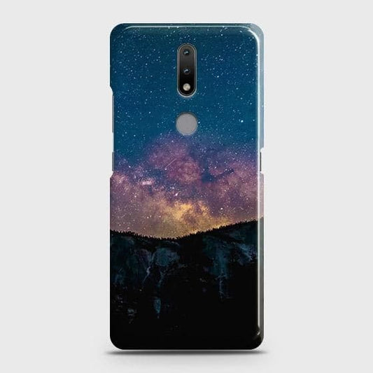 Nokia 2.4 Cover - Matte Finish - Embrace Dark Galaxy  Trendy Printed Hard Case with Life Time Colors Guarantee B82 ( Fast Delivery )