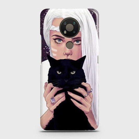 Nokia 3.4 Cover - Trendy Wild Black Cat Printed Hard Case with Life Time Colors Guarantee ( Fast Delivery )
