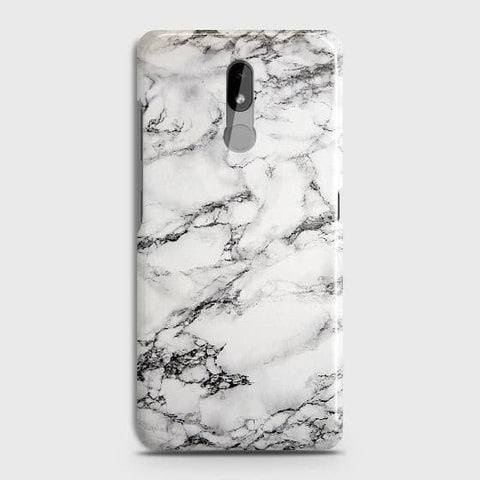 Nokia 3.2 Cover - Matte Finish - Trendy Mysterious White Marble Printed Hard Case with Life Time Colors Guarantee B (33) 1 ( FasT Delivery )