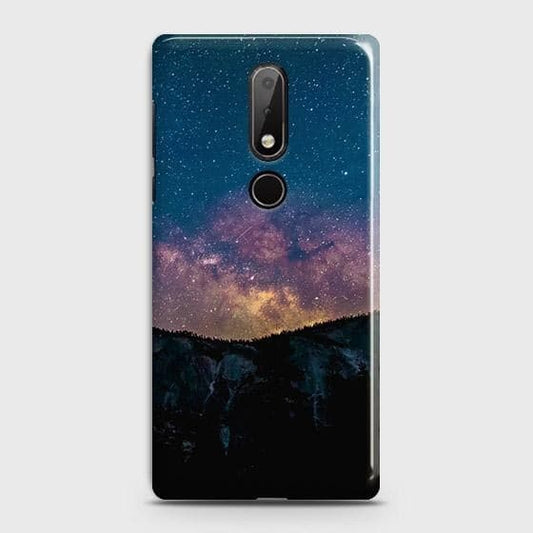 Nokia 6.1 Plus / X6 Cover - Matte Finish - Embrace Dark Galaxy  Trendy Printed Hard Case with Life Time Colors Guarantee (Fast Delivery)