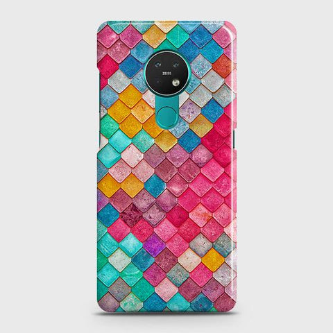 Nokia 7.2 Cover - Chic Colorful Mermaid Printed Hard Case with Life Time Colors Guarantee ( Fast Delivery )
