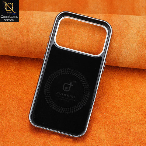 iPhone 17 Pro Max Cover - Blue - New Premium RUIMEIBI High Quality Leather Textured  Case With Magsafe Soft Case