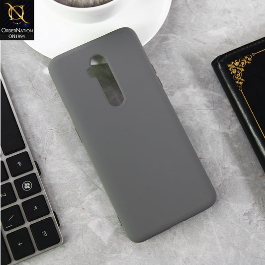 OnePlus 7T Pro Cover - Gray - New Matte Gray Silicone Case  Soft Touch Slim Back Cover
