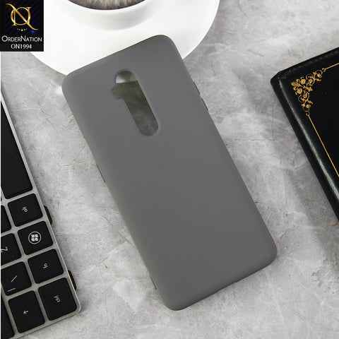 OnePlus 7T Pro Cover - Gray - New Matte Gray Silicone Case  Soft Touch Slim Back Cover