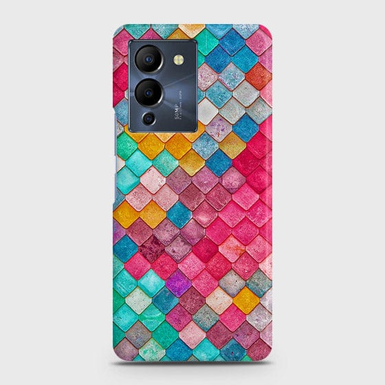 Infinix Note 12 G96 Cover - Chic Colorful Mermaid Printed Hard Case with Life Time Colors Guarantee (Fast Delivery)