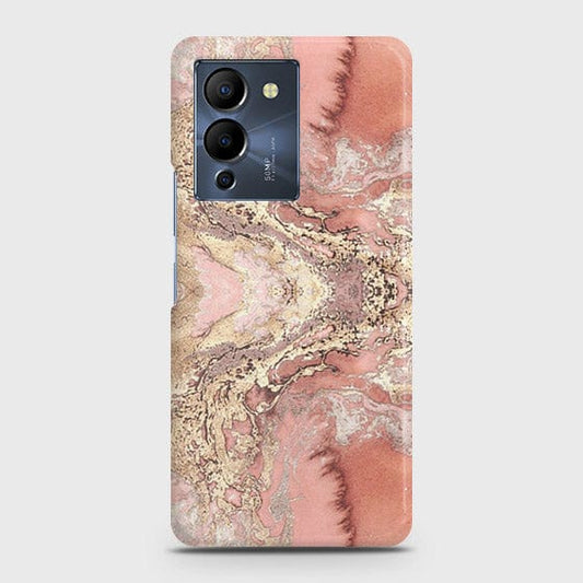 Infinix Note 12 G96 Cover - Trendy Chic Rose Gold Marble Printed Hard Case with Life Time Colors Guarantee (Fast Delivery)