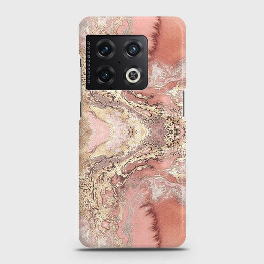 OnePlus 10 Pro Cover - Trendy Chic Rose Gold Marble Printed Hard Case with Life Time Colors Guarantee (Fast Delivery)
