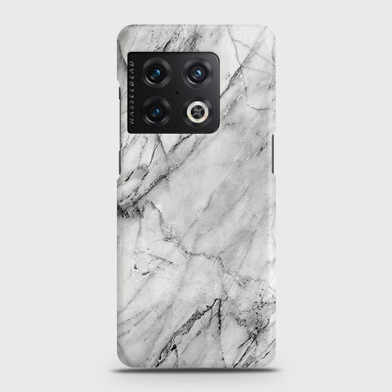 OnePlus 10 Pro Cover - Trendy White Marble Printed Hard Case with Life Time Colors Guarantee ( Fast Delivery )