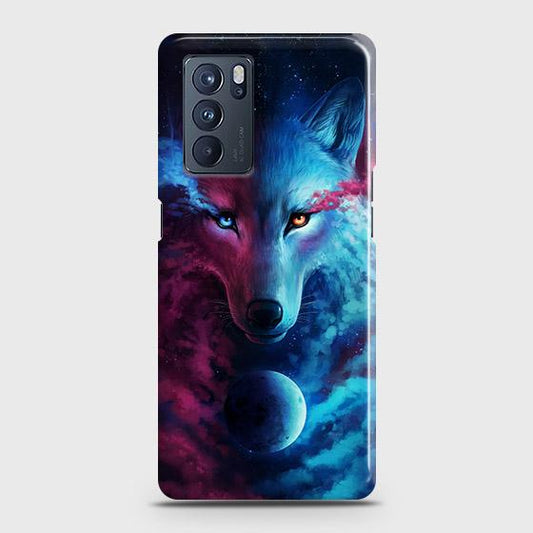 Oppo Reno 6 Pro 5G Cover - Infinity Wolf Trendy Printed Hard Case with Life Time Colors Guarantee (Fast Delivery)