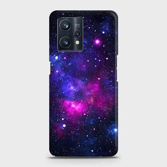 Realme V25 Cover - Matte Finish - Dark Galaxy Stars Modern Printed Hard Case with Life Time Colors Guarantee