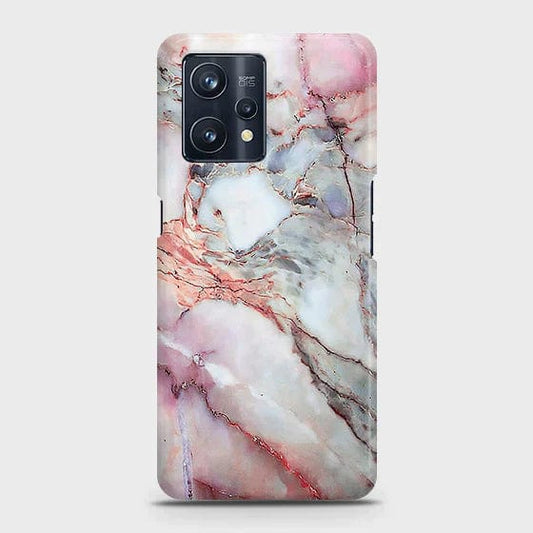 Realme V25 Cover - Matte Finish - Violet Sky Marble Trendy Printed Hard Case with Life Time Colors Guarantee