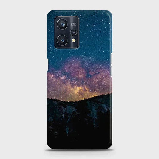 Realme V25 Cover - Matte Finish - Embrace Dark Galaxy Trendy Printed Hard Case with Life Time Colors Guarantee