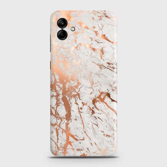 Samsung Galaxy M13 5G Cover - In Chic Rose Gold Chrome Style Printed Hard Case with Life Time Colors Guarantee
