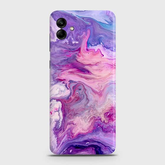 Samsung Galaxy M13 5G Cover - Chic Blue Liquid Marble Printed Hard Case with Life Time Colors Guarantee