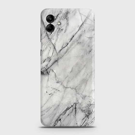 Samsung Galaxy M13 5G Cover - Trendy White Marble Printed Hard Case with Life Time Colors Guarantee