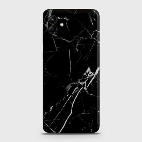 Samsung Galaxy A04 Cover - Black Modern Classic Marble Printed Hard Case with Life Time Colors Guarantee (Fast Delivery)