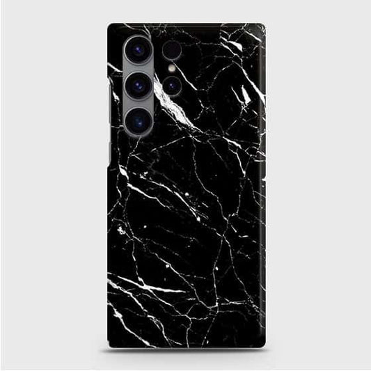 Samsung Galaxy S24 Ultra 5G Cover - Trendy Black Marble Printed Hard Case with Life Time Colors Guarantee