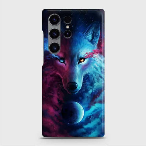 Samsung Galaxy S24 Ultra 5G Cover - Infinity Wolf Trendy Printed Hard Case with Life Time Colors Guarantee