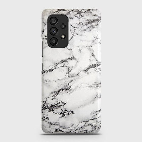 Samsung Galaxy A53 5G Cover - Matte Finish - Trendy White Floor Marble Printed Hard Case with Life Time Colors Guarantee (Fast Delivery)
