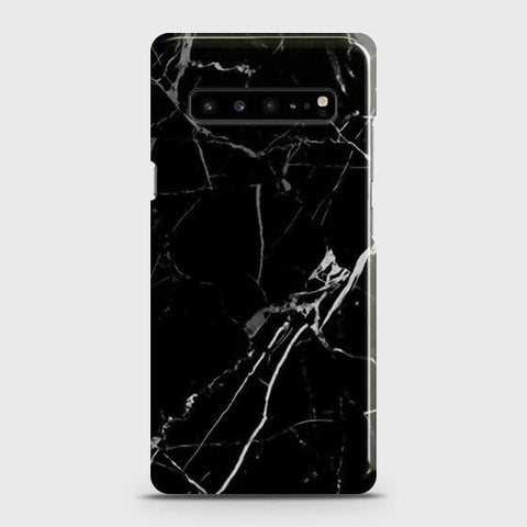 Samsung Galaxy S10 5G Cover - Black Modern Classic Marble Printed Hard Case with Life Time Colors Guarantee b58 ( Fast Delivery )