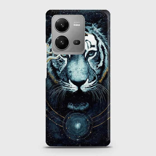 Vivo V25e Cover - Vintage Galaxy Tiger Printed Hard Case with Life Time Colors Guarantee (Fast Delivery)