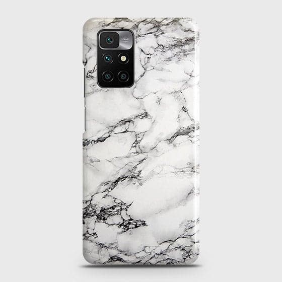 Xiaomi Redmi 10 Prime Cover - Matte Finish - Trendy White Floor Marble Printed Hard Case with Life Time Colors Guarantee (Fast Delivery)