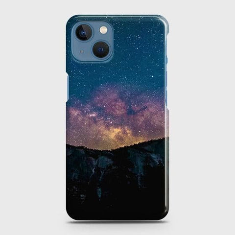 iPhone 13 Cover - Matte Finish - Embrace Dark Galaxy  Trendy Printed Hard Case with Life Time Colors Guarantee(B31) ( Fast Delivery )