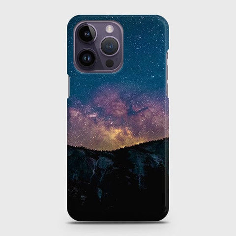 iPhone 14 Pro Cover - Matte Finish - Embrace Dark Galaxy  Trendy Printed Hard Case with Life Time Colors Guarantee (Fast Delivery)