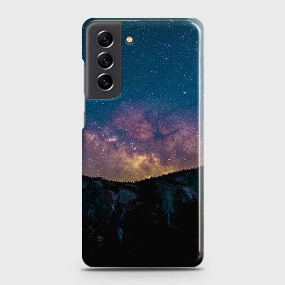 Samsung Galaxy S21 FE 5G Cover - Matte Finish - Embrace Dark Galaxy  Trendy Printed Hard Case with Life Time Colors Guarantee ( Fast Delivery )