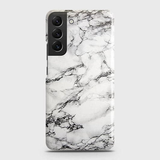 Samsung Galaxy S22 5G Cover - Matte Finish - Trendy White Floor Marble Printed Hard Case with Life Time Colors Guarantee (Fast Delivery)