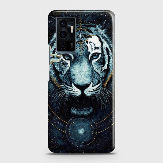 Vivo S10e Cover - Vintage Galaxy Tiger Printed Hard Case with Life Time Colors Guarantee ( Fast Delivery )