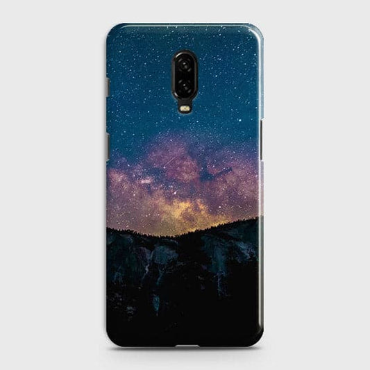 OnePlus 6T Cover - Matte Finish - Embrace, Dark  Trendy Printed Hard Case With Life Time Colour Guarantee ( Fast Delivery )