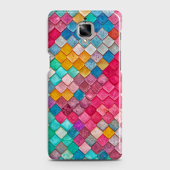 OnePlus 3 Cover - Chic Colorful Mermaid Printed Hard Case with Life Time Colors Guarantee(1) ( Fast Delivery )