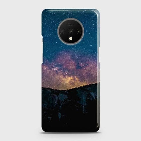 OnePlus 7T Cover - Matte Finish - Embrace Dark Galaxy  Trendy Printed Hard Case with Life Time Colors Guarantee ( Fast Delivery )