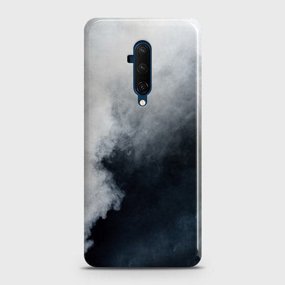 OnePlus 7T Pro 5G McLaren Cover - Matte Finish - Trendy Misty White and Black Marble Printed Hard Case with Life Time Colors Guarantee B82 ( Fast Delivery )