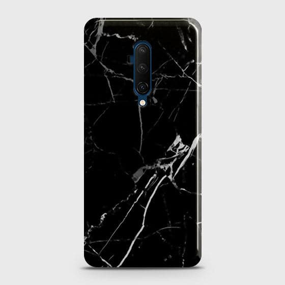 OnePlus 7T Pro Cover - Black Modern Classic Marble Printed Hard Case with Life Time Colors Guarantee b49 ( Fast Delivery )