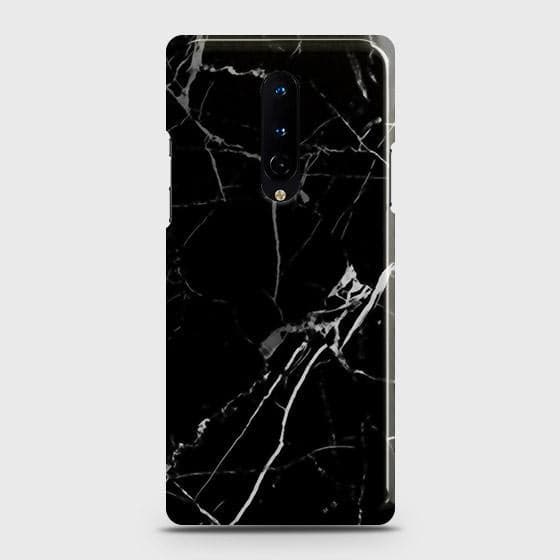 OnePlus 8 4G Cover - Black Modern Classic Marble Printed Hard Case with Life Time Colors Guarantee ( Fast Delivery )