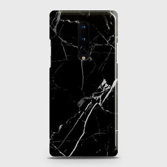 OnePlus 8 4G Cover - Black Modern Classic Marble Printed Hard Case with Life Time Colors Guarantee ( Fast Delivery )