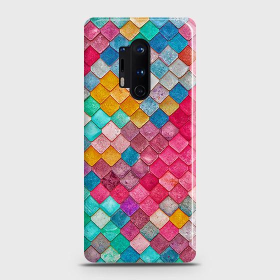 OnePlus 8 Pro Cover - Chic Colorful Mermaid Printed Hard Case with Life Time Colors GuaranteeB(32) ( Fast Delivery )