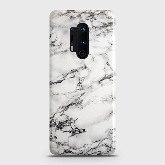 OnePlus 8 Pro Cover - Matte Finish - Trendy Mysterious White Marble Printed Hard Case with Life Time Colors Guarantee (Fast Delivery)